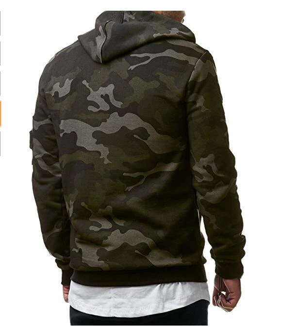 2018 Autumn and winter new classic camouflage casual men's hooded pullover sweater hoodies mens | Мужская одежда