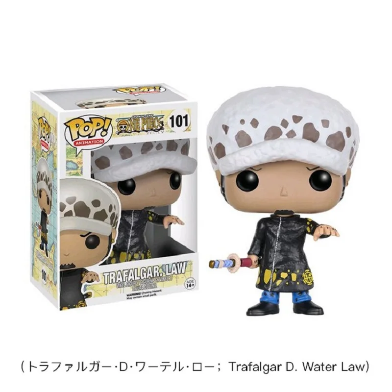 FUNKO POP аниме одна деталь D. Luffy Чоппер Ace воды Law Косплей фигурка модель игрушки ПВХ Коллекция куклы подарок с коробкой