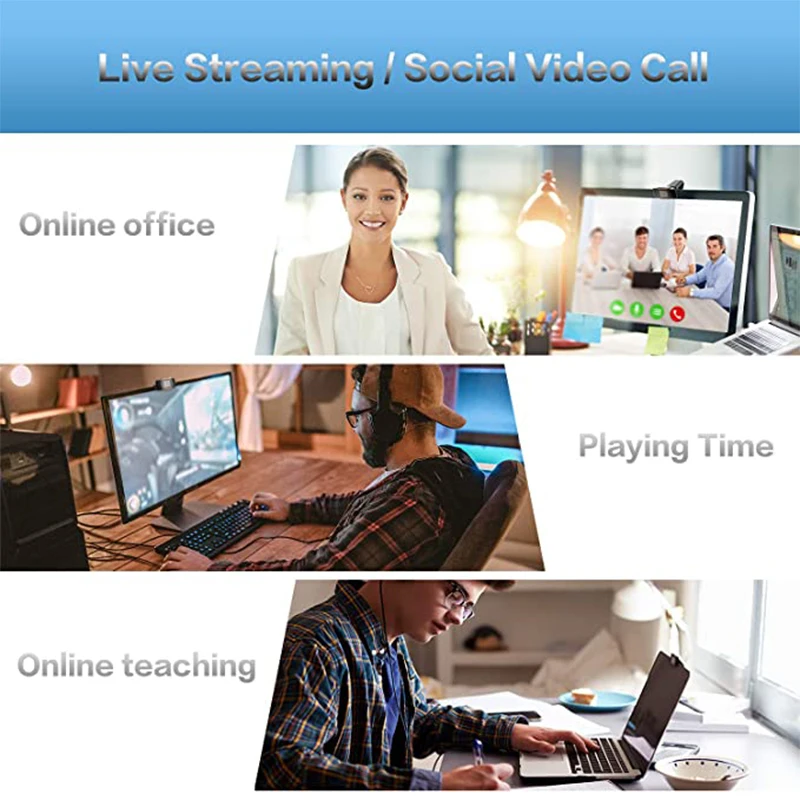 COFORCARE USB веб-камера HD 1080P PC Камера с двойной микрофон автофокусом для Skype Android ТВ