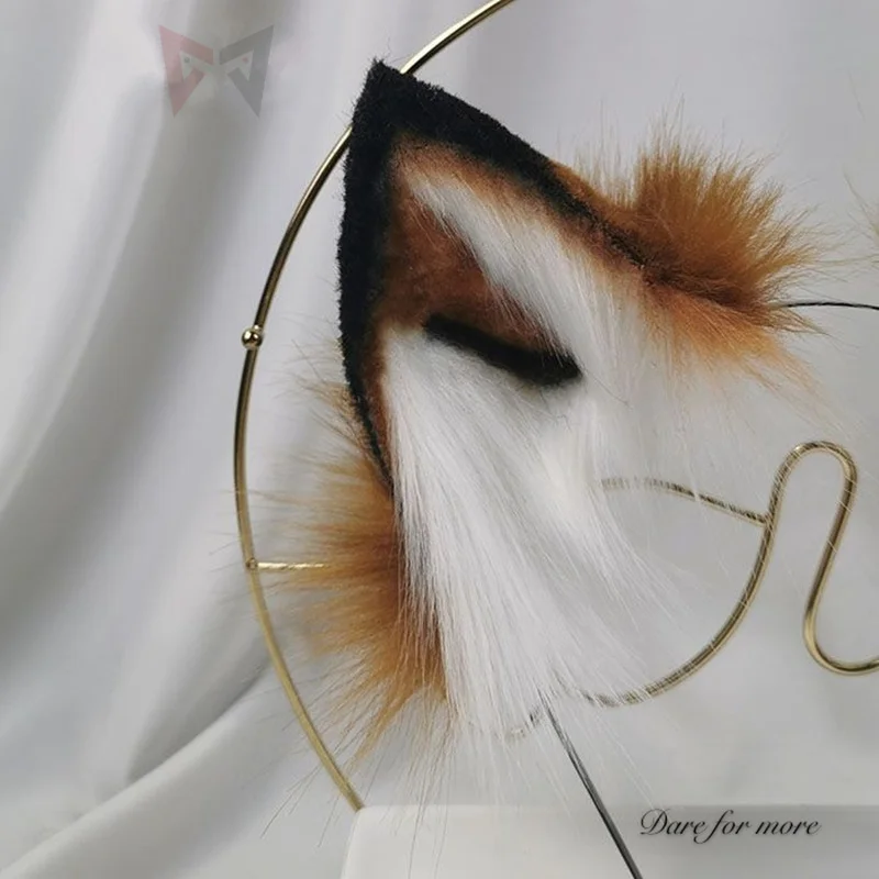 Обруч для волос девочек и женщин с волчьими ушками |