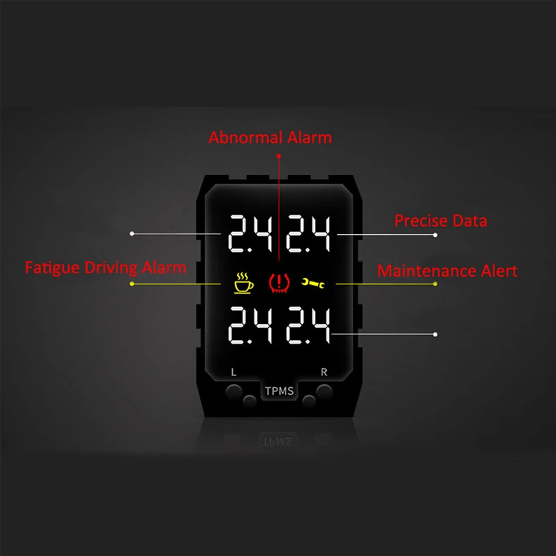 Датчик давления в шинах автомобиля OBD TPMS без датчика цифровой дисплей для Toyota high