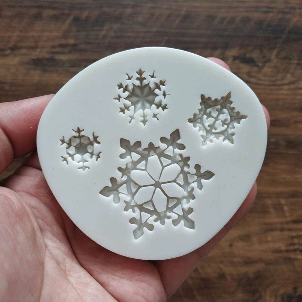 Новая 3D шоколадная форма Лось Снеговик Рождественская елка снежинка силиконовая