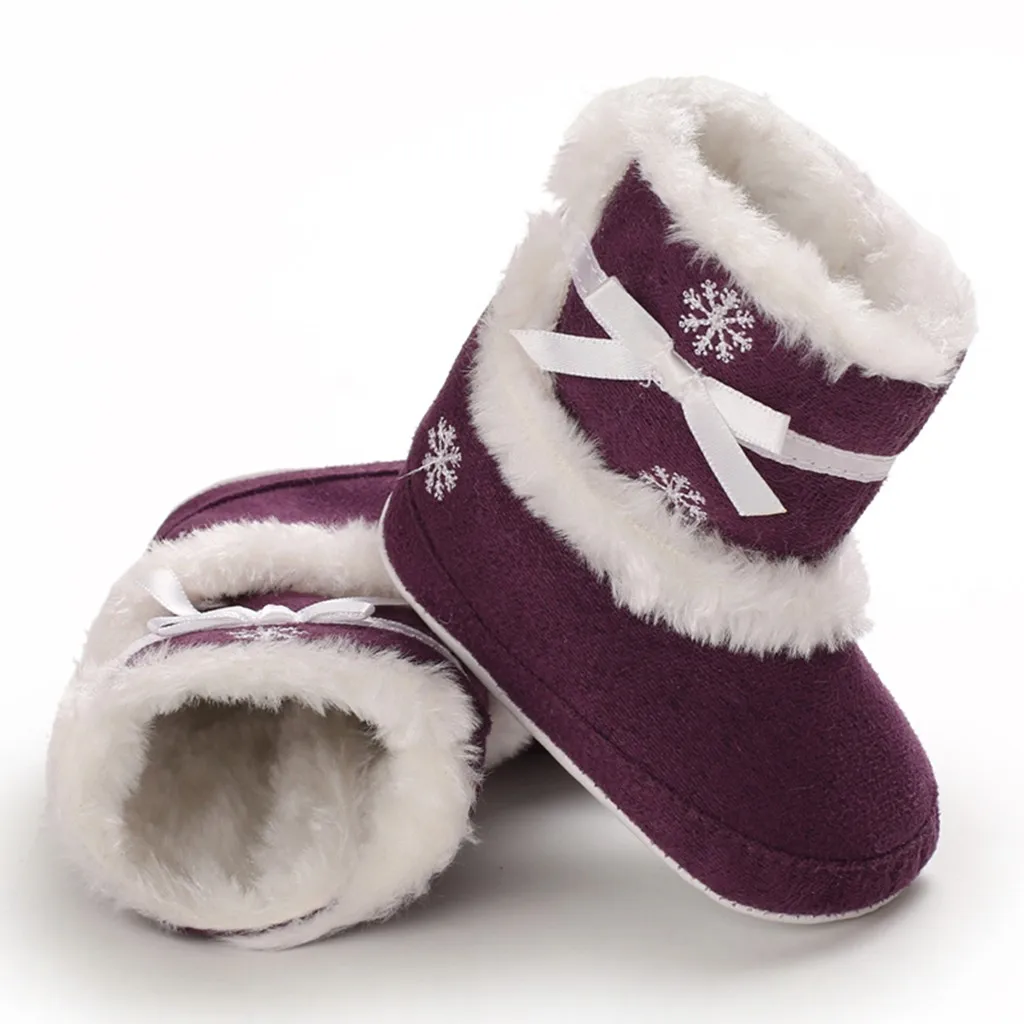 Обувь для новорожденных мальчиков и девочек обувь первых шагов Милая зимняя