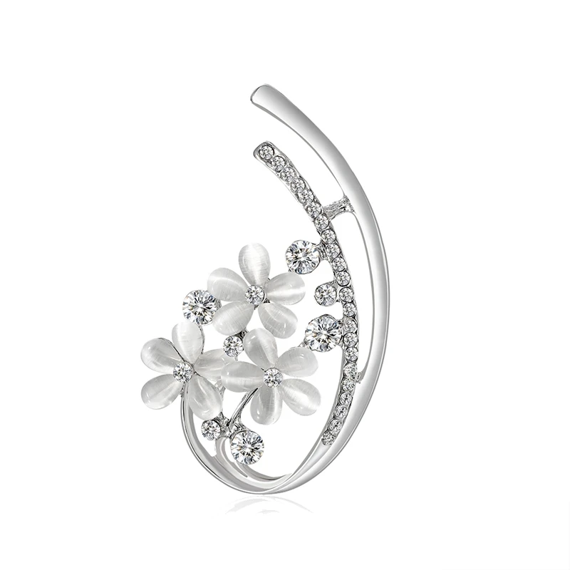

Flower Brooch, Ladies Rhinestone Suit, Elegant Brooch, Summer Dress, Good Gift Accessories
