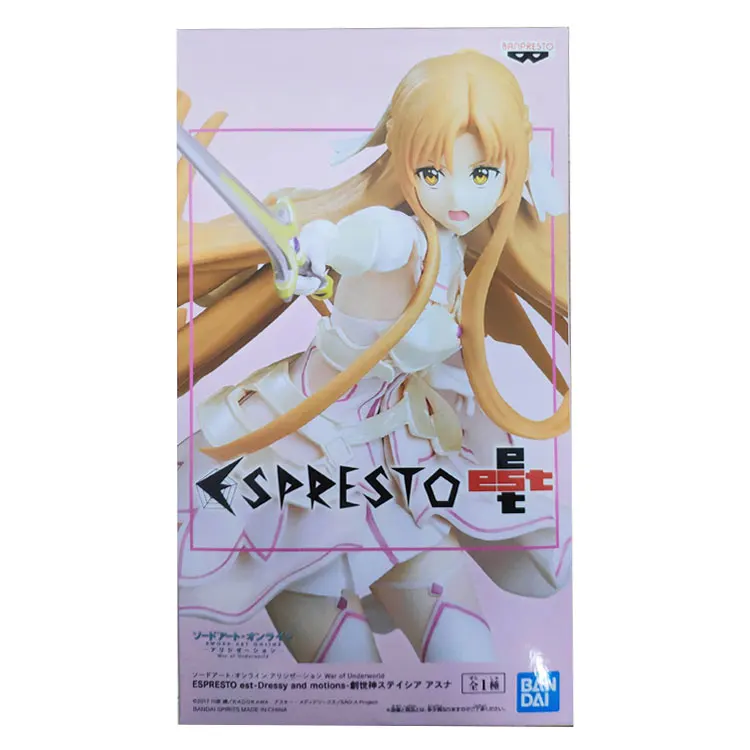 

Original Sword Art Online SAO Asuna Yuuki Espresto Collectible Anime Figures Action Figure Model Toys Figurine 82173 Statue