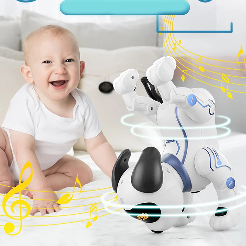 K16A Electronic Pets RC Animal Programable Robot Dog Voice Remote Control Toy Puppy Music Song for Kids Birthday Gift enlarge