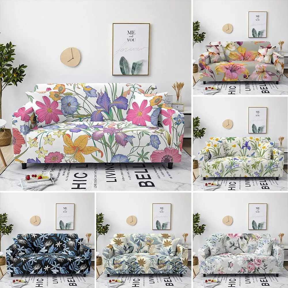 Угловой чехол для дивана в форме листа гостиной украшение мебели с цветочным
