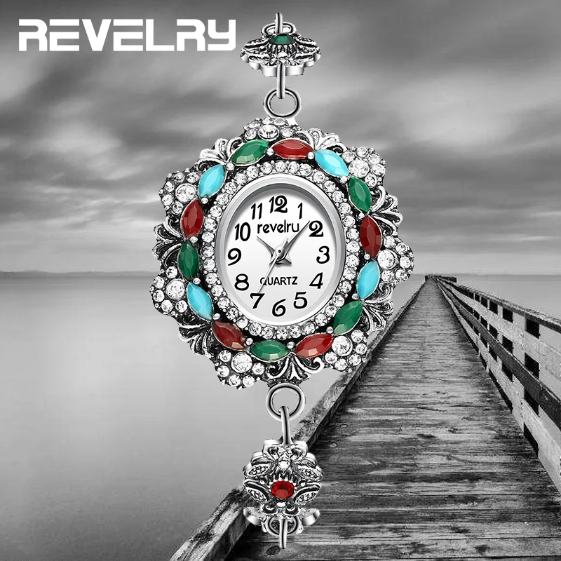 Часы женские кварцевые с овальным циферблатом роскошные винтажные со стразами