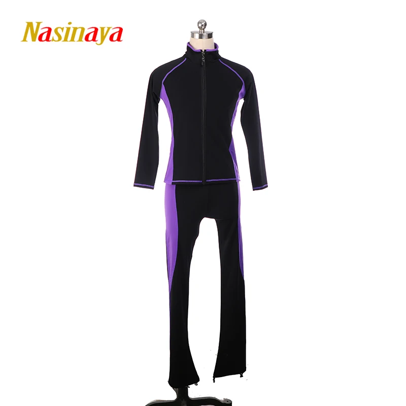 Костюм для фигурного катания куртка и штаны длинные брюки девочек женские