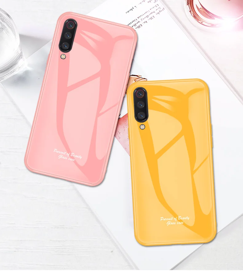 Для Xiaomi Mi 9 чехол Модный Macaron противоударный жесткий Гибридный чехол из закаленного стекла для Xiaomi Mi 9 SE чехол для телефона s