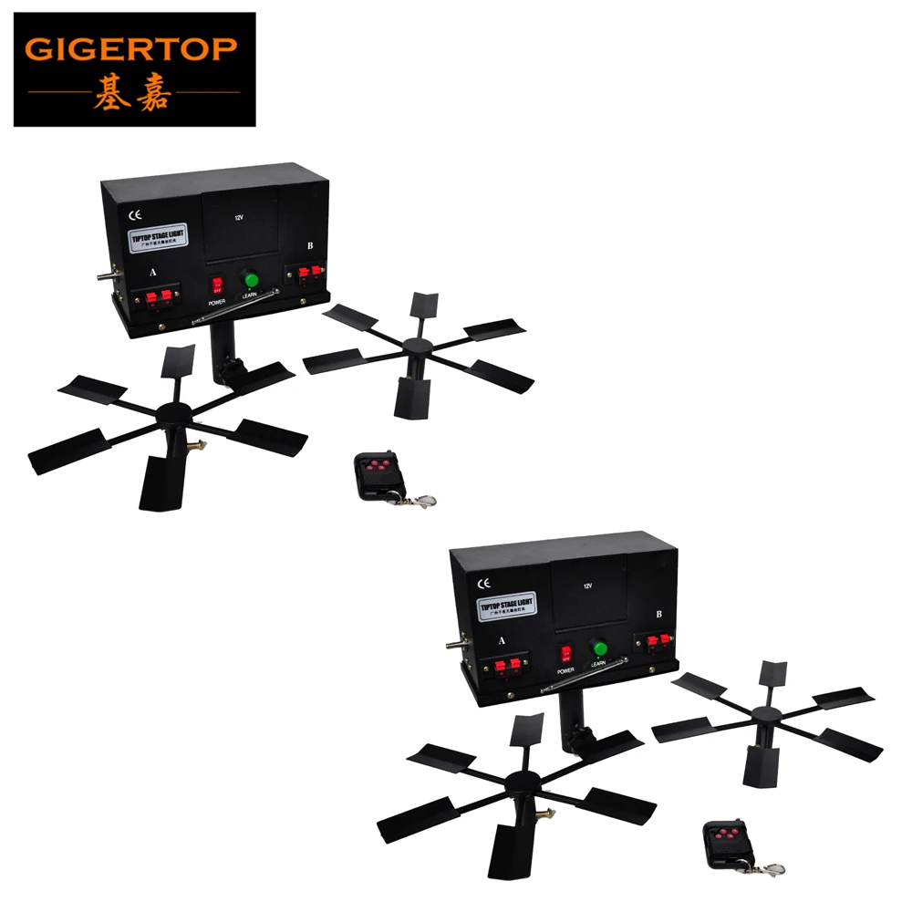 

TIPTOP 2 Pack Double Wheel Electrical Fireworks Machine Stage Effect Remote Control For Party Wedding Club 8 x AA Battery Supply