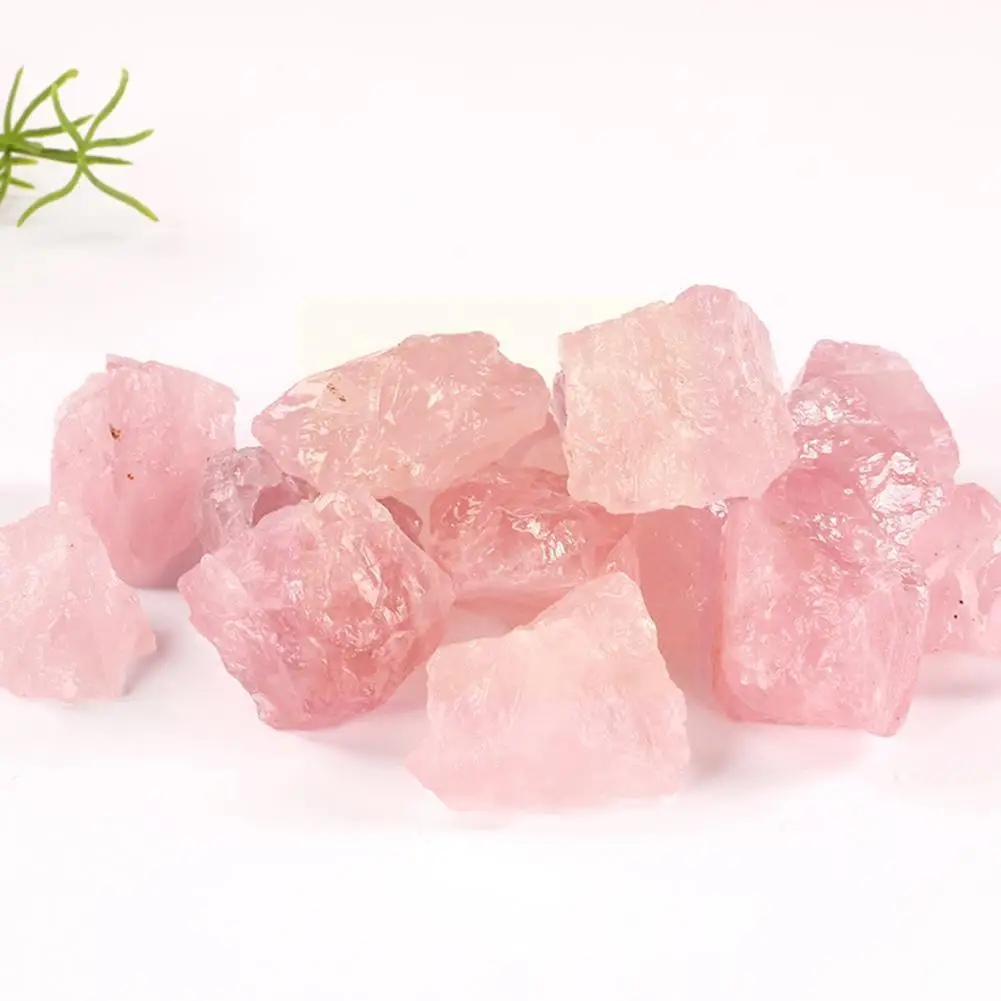 

Natural Rose Quartz Ore Mineral Quartz Home Decoration Jewelry Home Decoration O1l1 Gem Reiki Ornament Healing Home Stone L6q2
