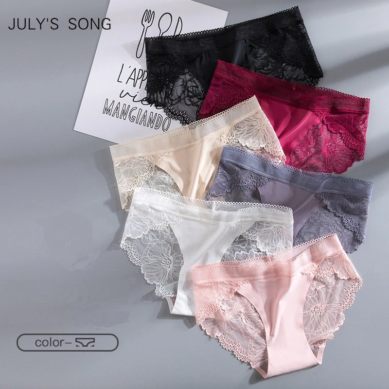JULY'S SONG 3 шт./лот новые женские хлопковые трусики для девушек нижнее белье