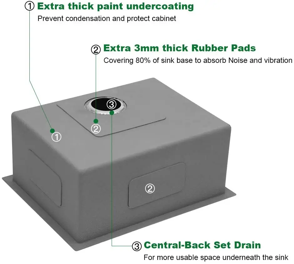 Ручная работа матовая раковина из нержавеющей стали 304 для рисования сварочные