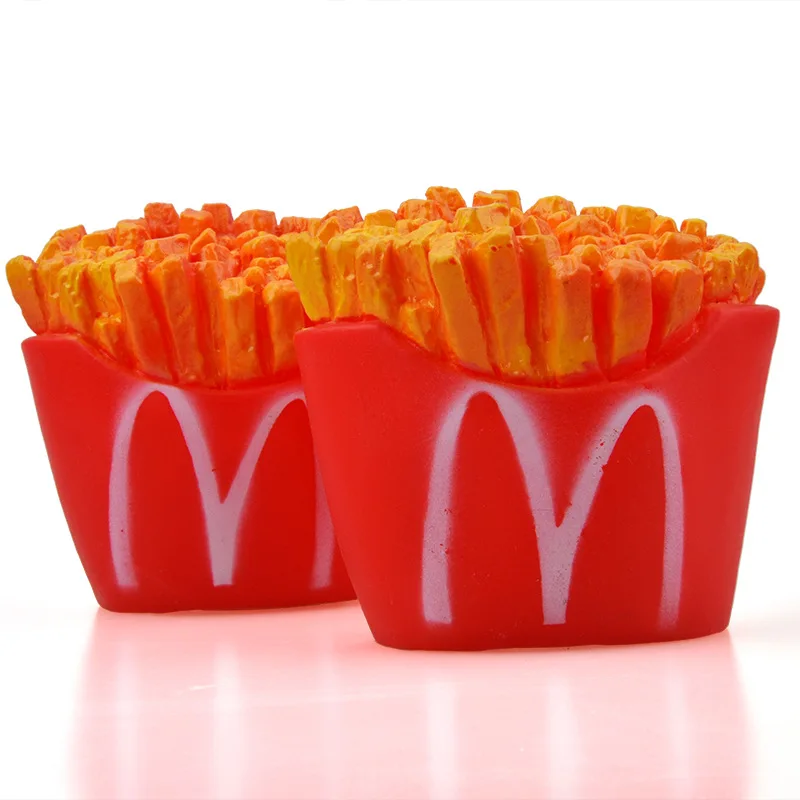 Обучение собака игрушка писк моделирование картофеля-фри Форма чистки зубов