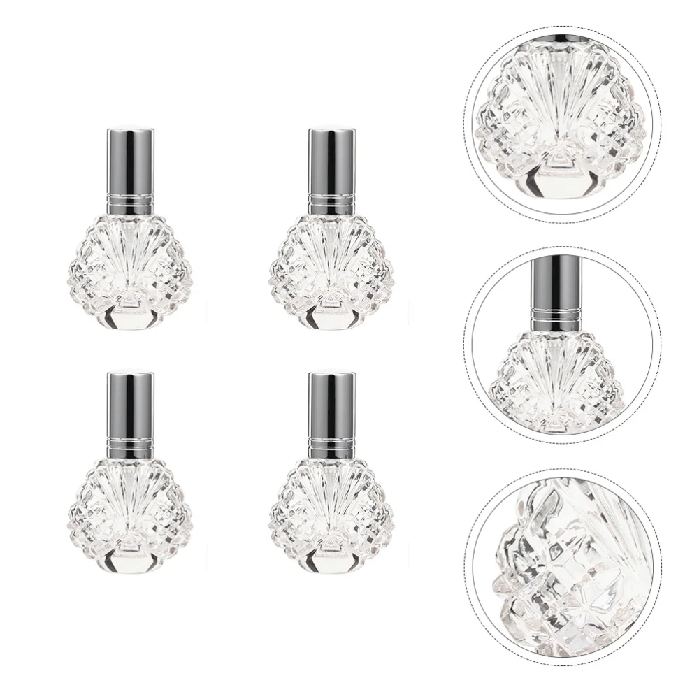 

4Pcs Empty Perfume Bottles Exquisite Essential Oil Container Cosmetic Atomizer