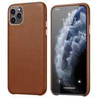 2020 new hot full grain genuine leather cover for iphone 7 8 plus x xr xs 11 pro max 5 8 6 1 6 5 natural cowhide back phone case