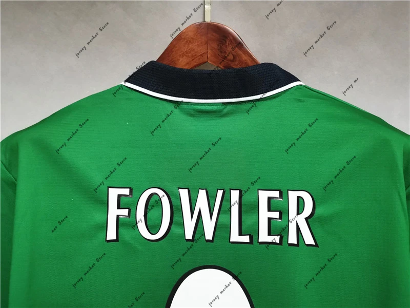 

9 FOWLER 1990-00 away Retro Soccer Jersey Classics Football Shirt chandal hombre futbol trainingspak voetbal Custom print