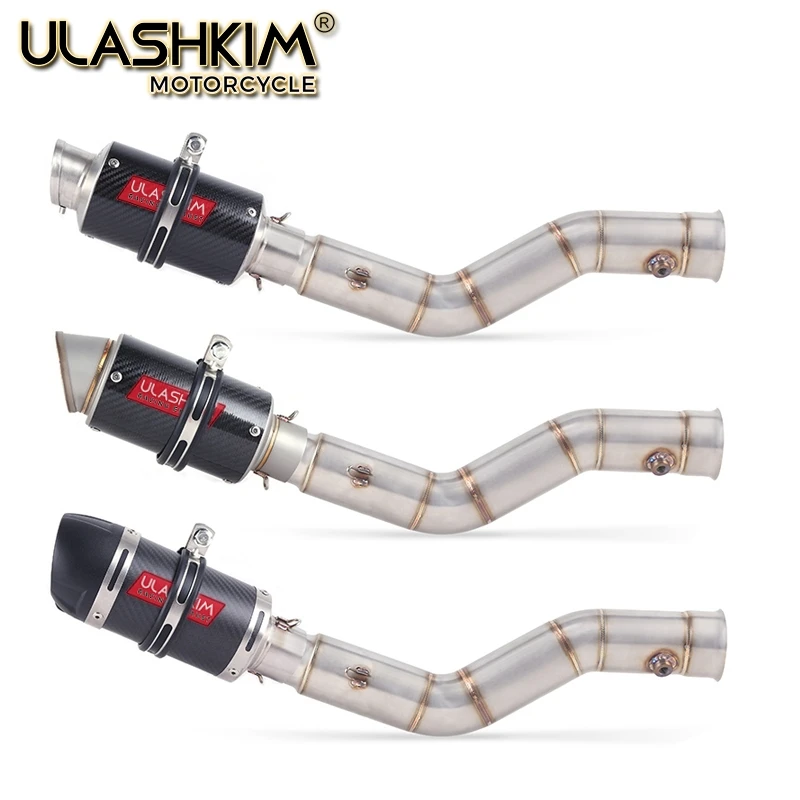 Мотоцикл глушитель Escape полная система средняя ссылка труба без шнуровки для yamaha