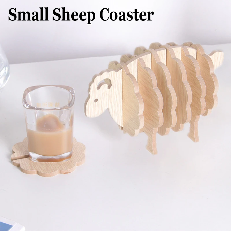 1 шт. маленькие Овцы деревянные горки кухонные украшения аксессуары для