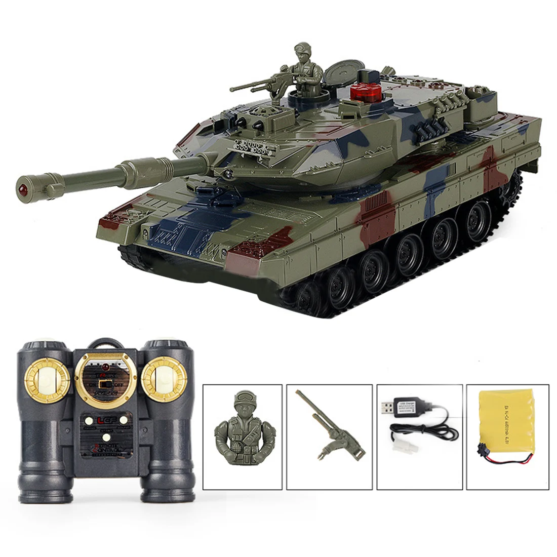 Лцф 1:24 2 4G Пособия по немецкому языку Леопард 2A6 сплава модель военного танка