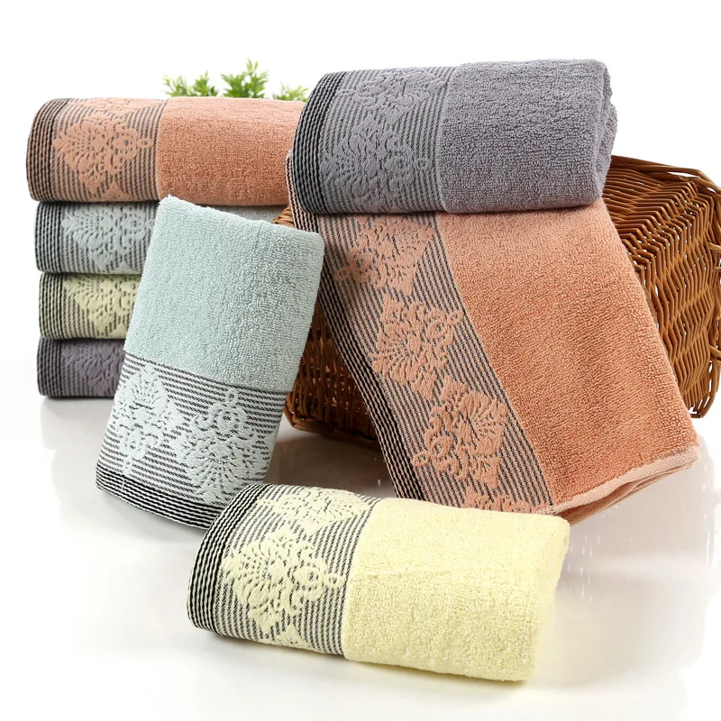 Полотенце из чистого хлопка мягкое Впитывающее квадратное банное полотенце с