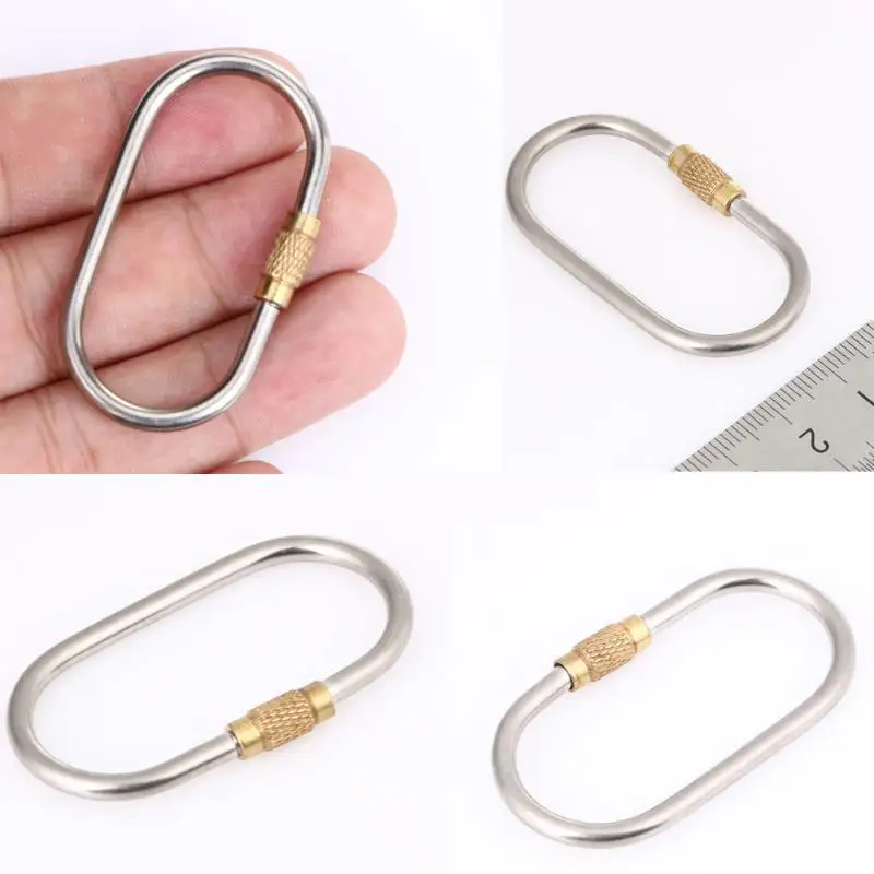 D-образный карабин из титанового сплава винтовой замок крючок для бутылки