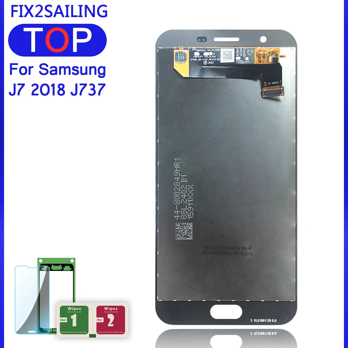 ЖК-дисплей для Samsung Galaxy J7 2018 J737 ЖК-экран с сенсорным экраном и дигитайзером в сборе