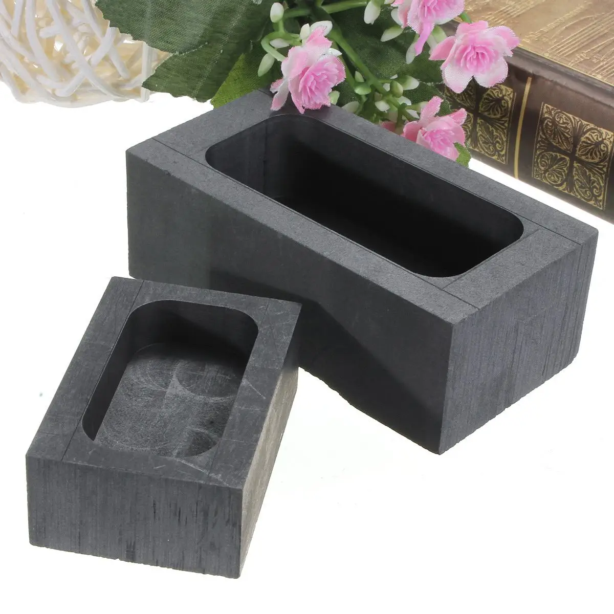 

High-purity graphite fusion casting mold 3.5 oz / 25 oz injection molding tool for refining gold and silver