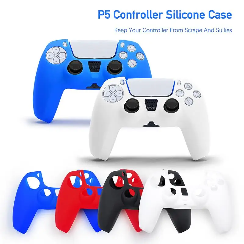 

Soft Silicone Gamepad Protective Case Cover Game Pad Non-slip Joystick Case For Playstation 5 PS5 Game Controller Skin Guards