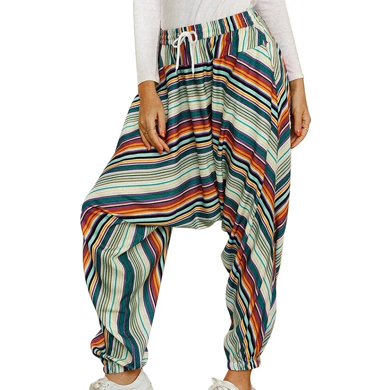 

2021 Women's Pants Sweat Streetwear pant New Printed Women Plus Size Drop Harem Trousers Leggings