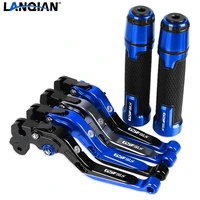 motorcycle cnc brake clutch levers handlebar knobs handle hand grip ends for suzuki gsf650s 2007 2008 2009 2010 2015