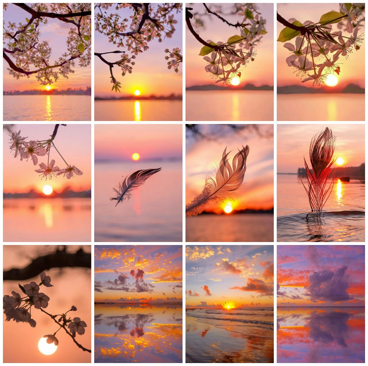 

EverShine алмазная вышивка Закат солнца Декорации крестом алмазная мозаика пейзаж картина стразы искусство декор для дома