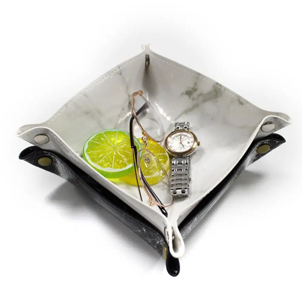 Кожаный поднос органайзер для ключей монет телефона|Лотки хранения| |