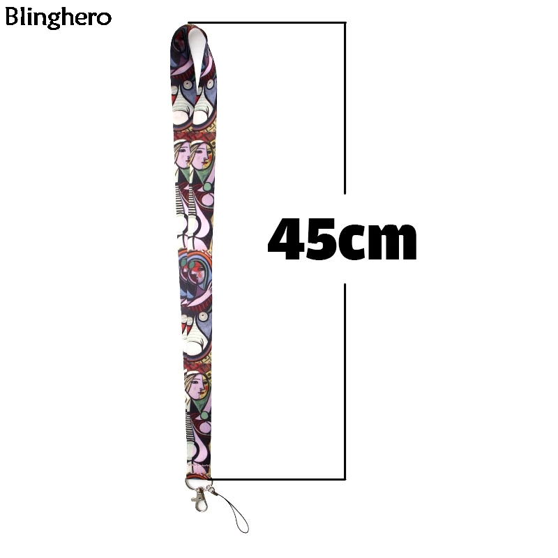 Blinghero, Пабло Пикассо, ремешок для ключей, классный держатель для телефона, шейный ремешок со свистком, камера, ID, значок, подарки для друзей, BH0390