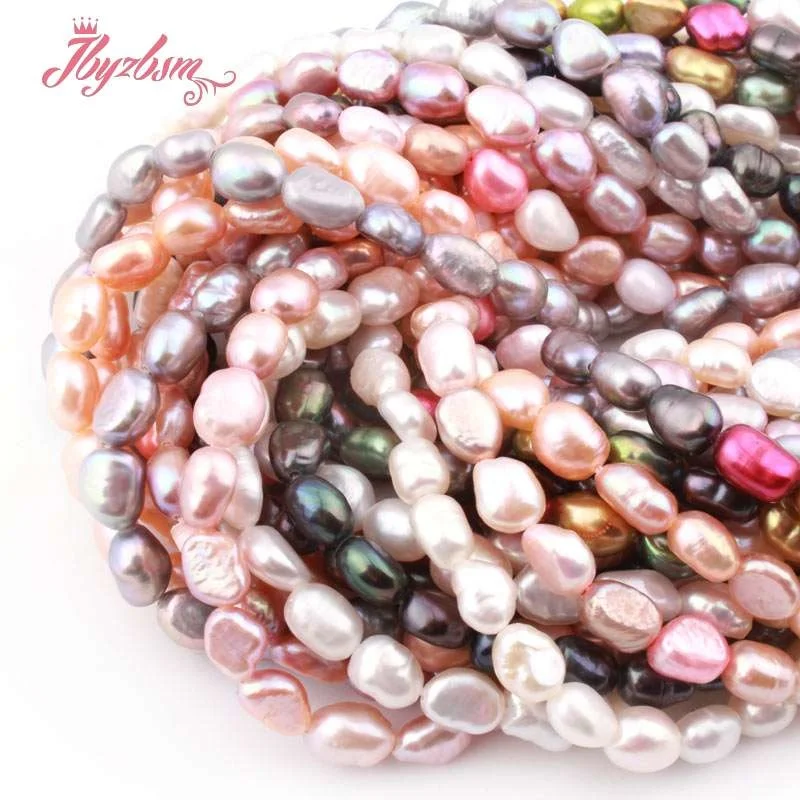 4-6x5-8mm Freeform пресноводный жемчуг Натуральный камень Бусины для DIY Цепочки и