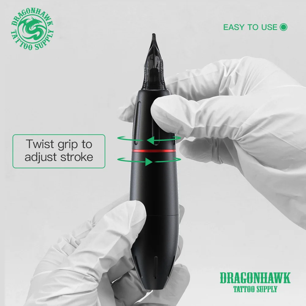 Вращающаяся тату-ручка Mast Dragonhawk стабильная работа сплав машинка для макияжа