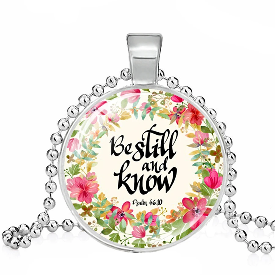 Новые Библейские стихи ожерелья Роза Библейская стихотворение Кулоны ожерелье