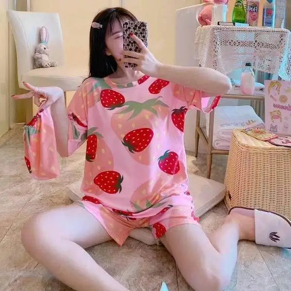 

Комплект пижамный Женский, цвет в ассортименте, S M L XL XXL, 2 шт/комплект