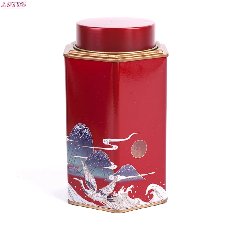 

Exquisite Tinplate Tea Box Candy Cans With Internal Sealing Lids And Gift Bags Hotsale 1PC