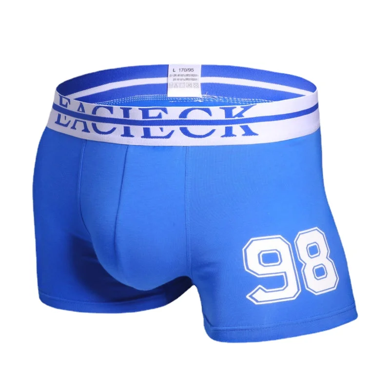 EACIECK NEW Mens Boxers Shorts Underwear Men Home Underpants Printed Men Boxer Cotton Soft Male Panties Homme Underwear Men 5Pcs