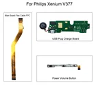 Основная плата Flex кабель FPC для Philips Xenium V377 USB зарядная док-станциякнопки питания и громкости детали для ремонта