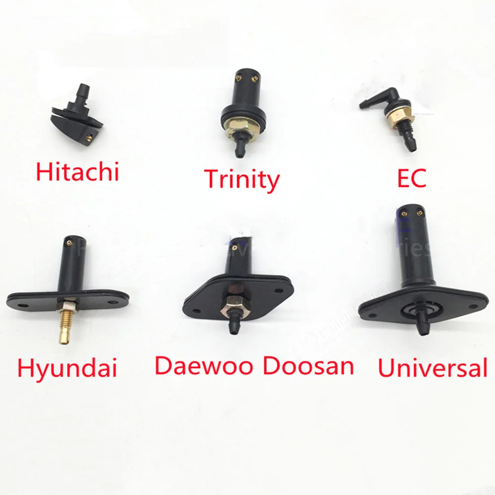 

Wiper nozzle for Hitachi Doosan Daewoo Komatsu Carter Kobelco Kato Sumitomo Sprinkler Wiper nozzle Excavator parts free shipping