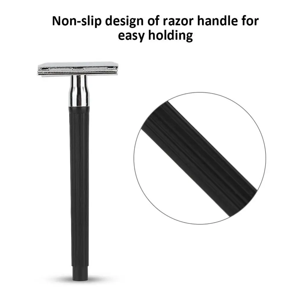 

Anself 4 in1 Men's Manual Razor Set ABS Stand Holder Wet Shaving Beard Razor Shaving Brush Bowl Mustache Shaving Tattoo Supplies