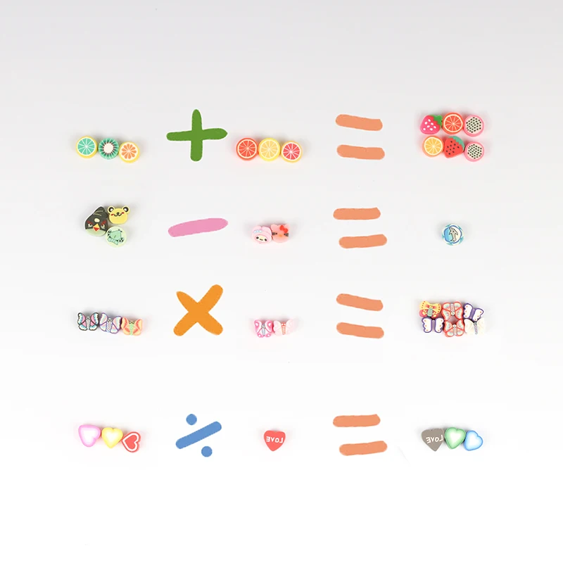 Ластики в форме фруктов для готовки 100 шт. | Канцтовары офиса и дома