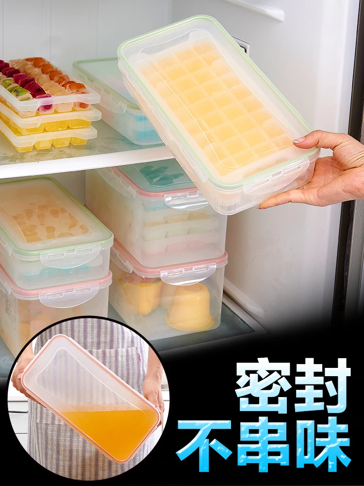 

Cute Kitchen Accessories Ice Cube Tray Cream Spoon Cream Container Summer Homemade Ice Cream Molde Silicona Kitchen Tools EC50BK