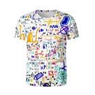 3D печать Математика квадратичная Функция летняя уличная Мужская футболка рубашки для мальчиков свободная футболка математические энтузиастов, топы с коротким рукавом и круглым воротником