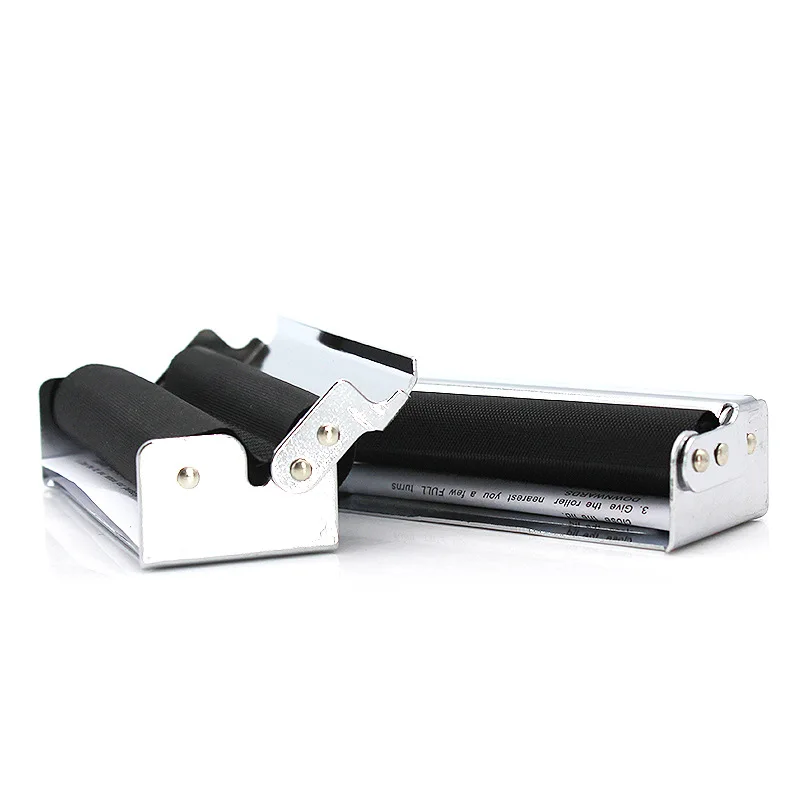 

Portable 70mm metal cigarette holder with lid Rolling Machine Tobacco Smoking Accessories Smoking Roller Tobacco Rolling Tool