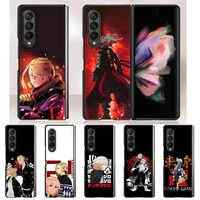 case for samsung galaxy z fold3 5g ultra thin anti drop cover for galaxy z fold 3 hard plastic slim shell tokyo revengers mikey