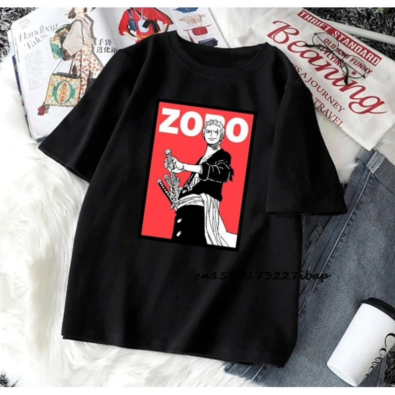 

Roronoa Zoro Anime T Shirt Funny Japanese Anime Tshirt Mens Monkey D luffy Straw Hat Pirates Zoro Tshirt Men Tees Cotton